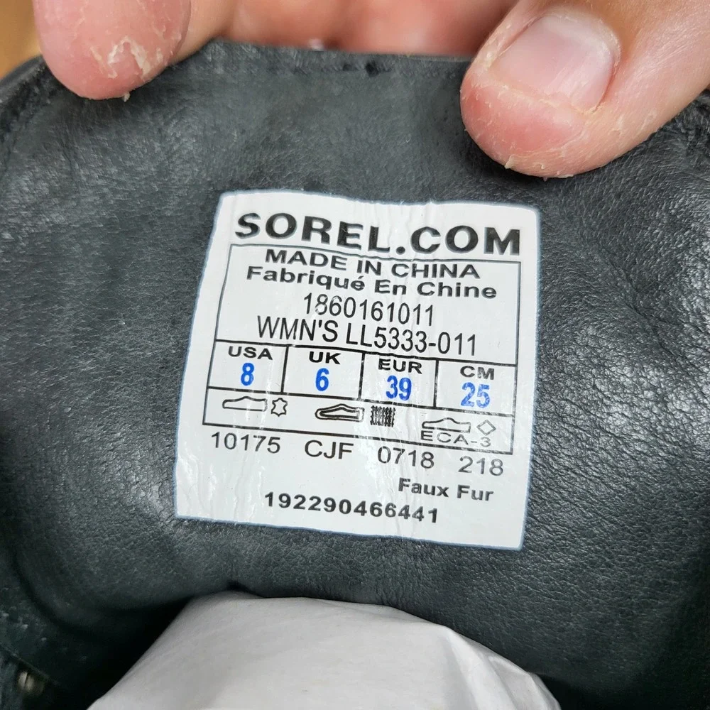 Sorel Joan of Arctic Wedge II Women 8 Green Waterproof Nubuck‎ LL5333-011